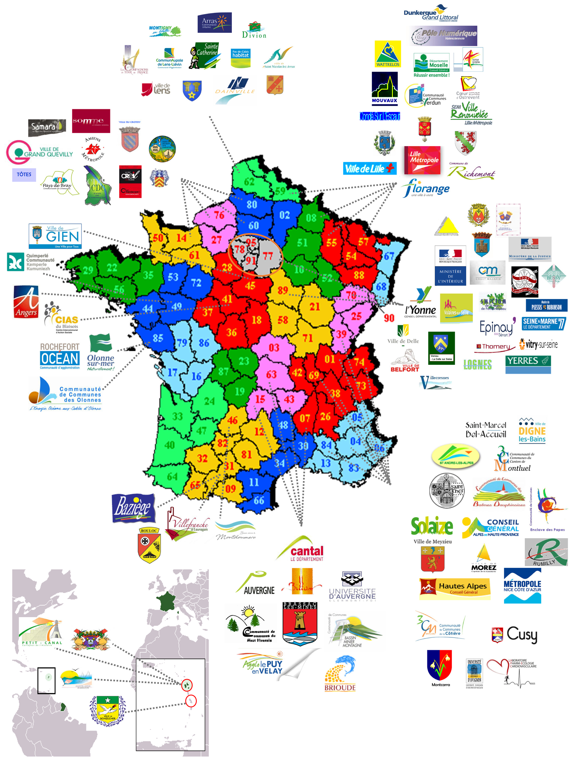Carte des références du cabinet JPHB